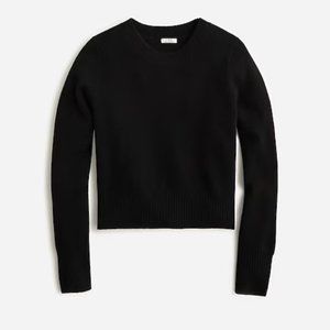 jcrew shrunken cashmere crewneck sweater medium